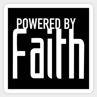 Powered by Faith Sticker